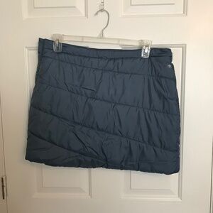 Swiss Tech Quilted Puffer Skirt Size L Gray